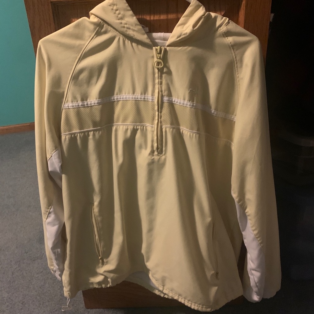 women’s yellow reebok windbreaker